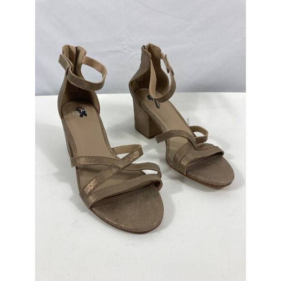Eileen Fisher Noni Strappy Sandal Gold Size 11 - Picture 2 of 5